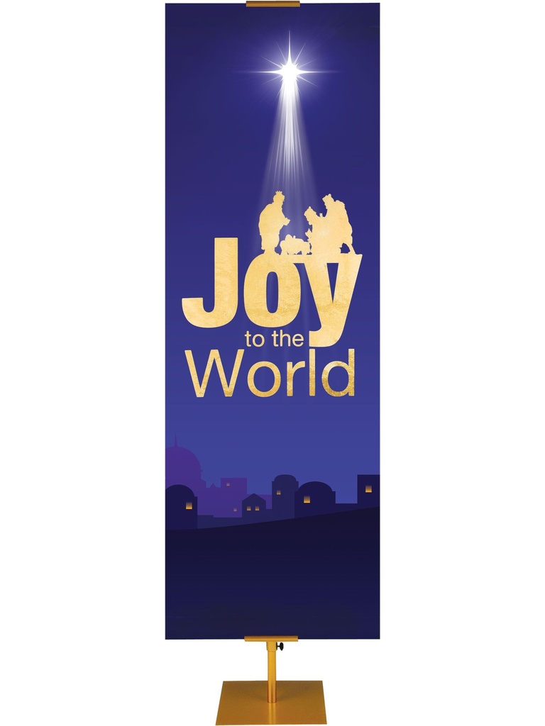 Nativity Faux Foil Joy to the World