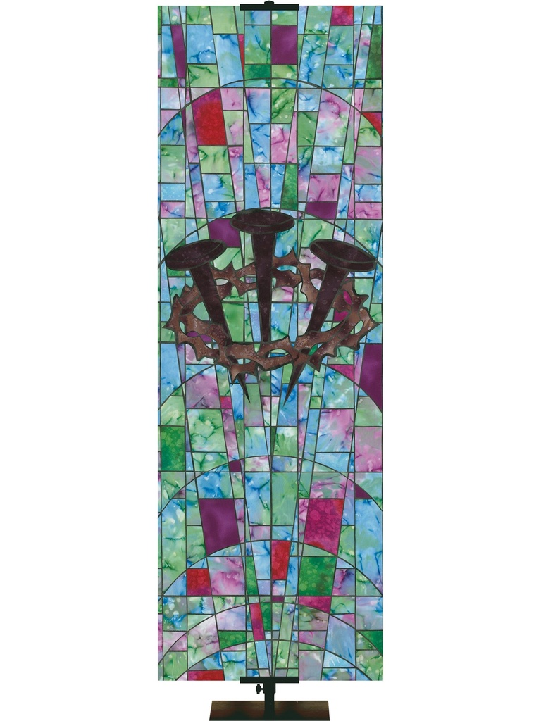 Stained Glass Symbols of Faith Crown of Thorns