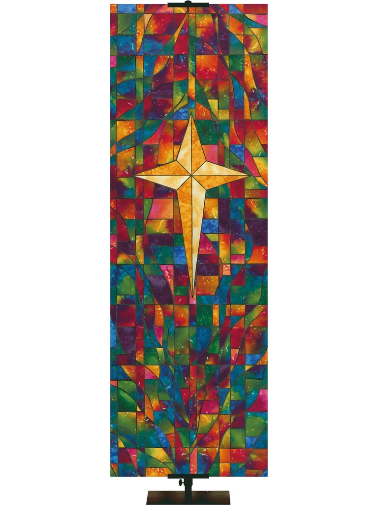 Stained Glass Symbols of Faith Star of Bethlehem