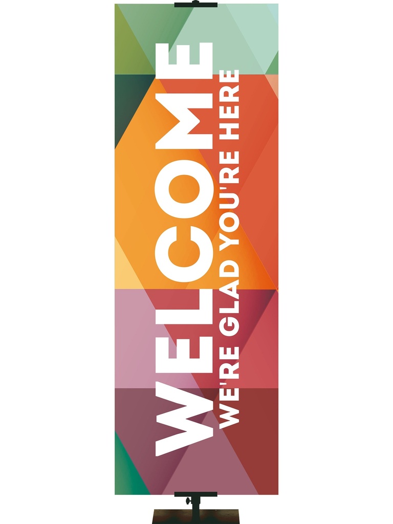 Stock Welcome Banner Contemporary Abstract