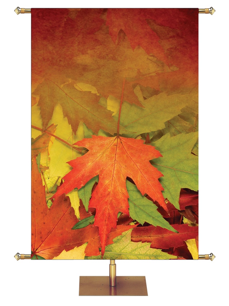 Custom Banner Contemporary Fall & Thanksgiving Sing Praises to the Lord Design 1