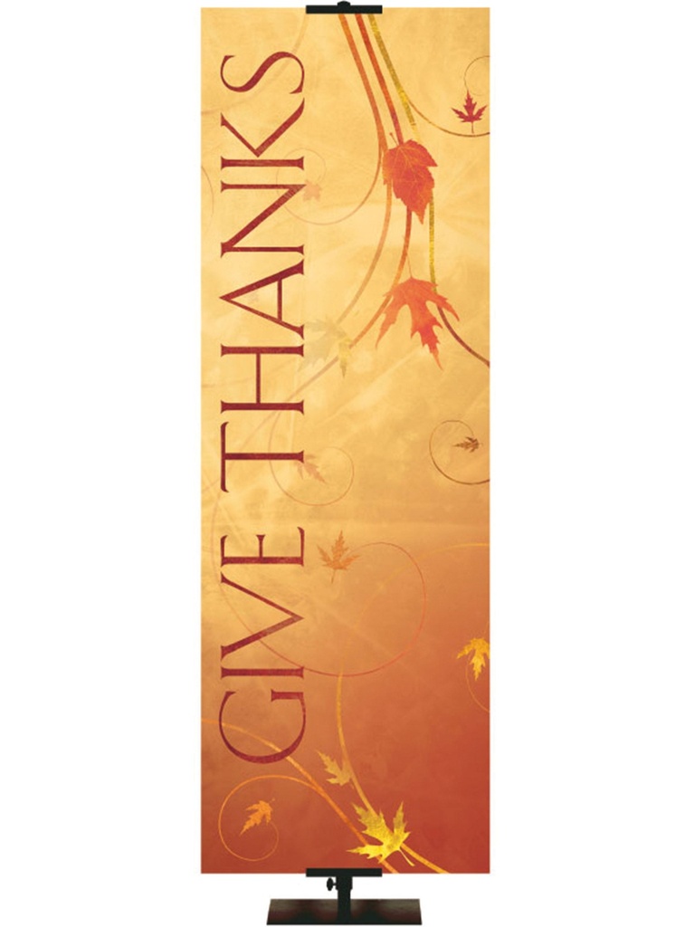 Autumn Faux Foil - Give Thanks