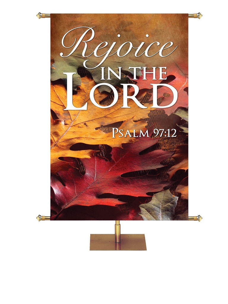 Contemporary Fall & Thanksgiving Rejoice in the Lord Design 1 Psalm 97:12