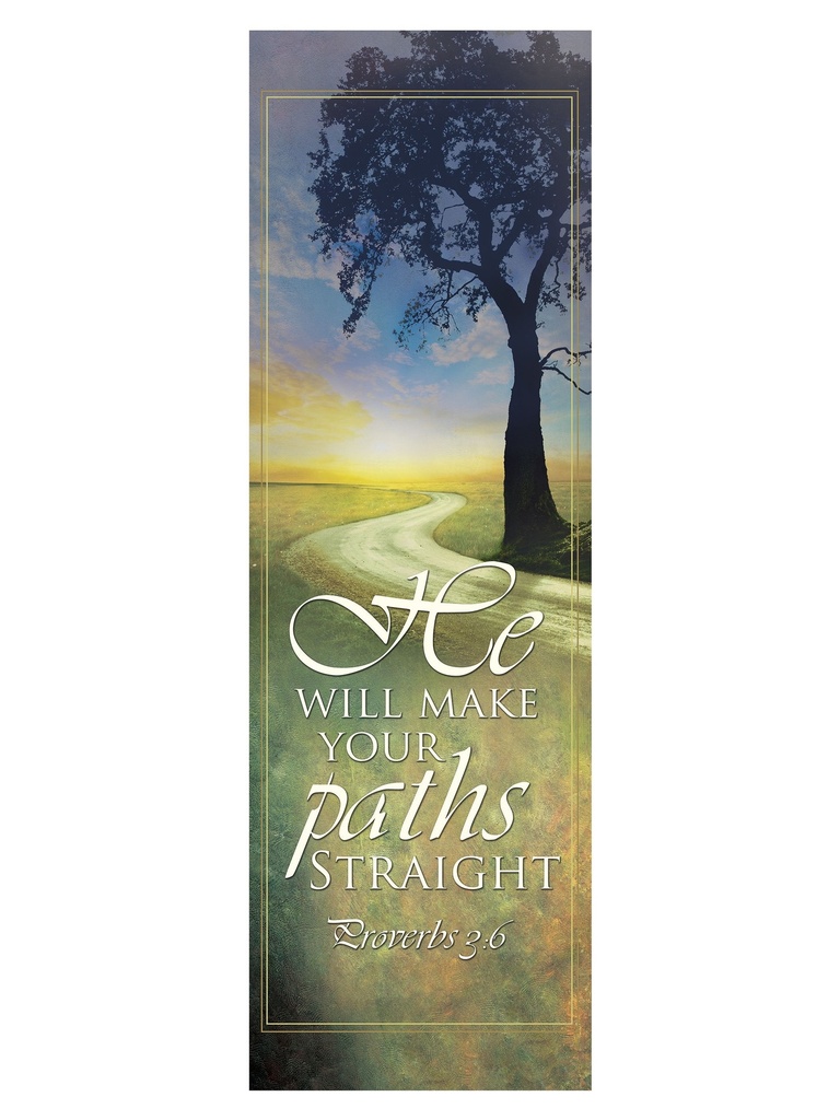 Scripture Wall Hanging He Will Make Your Paths