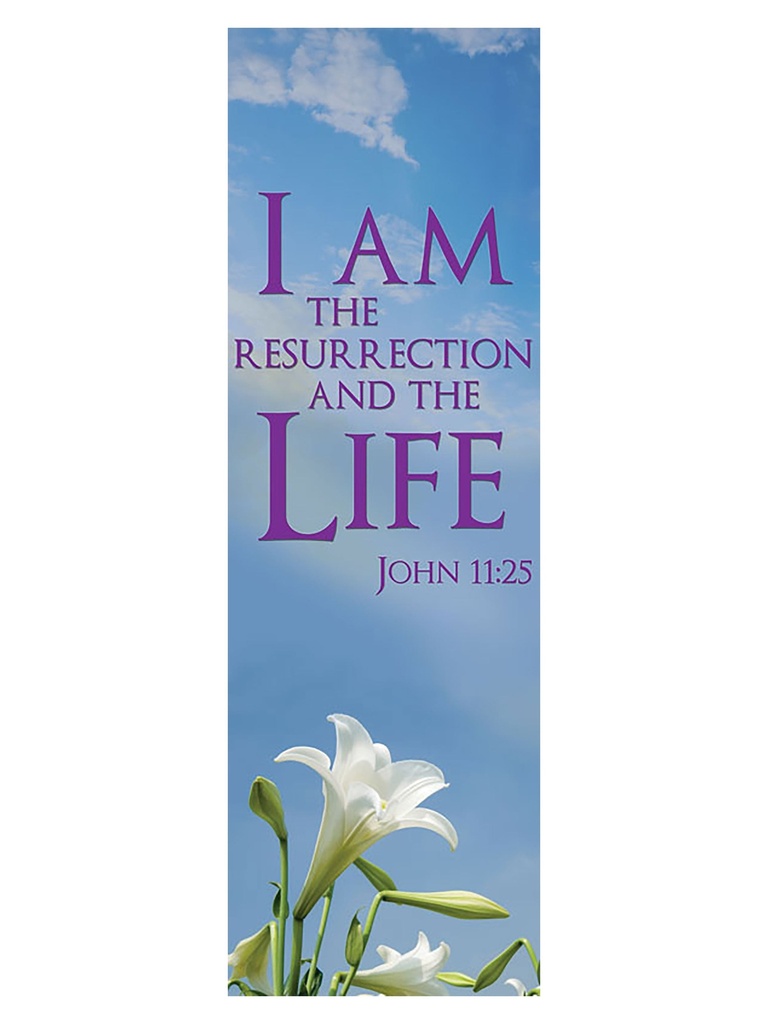 Scripture Wall Hanging I Am the Resurrection Contemporary Easter