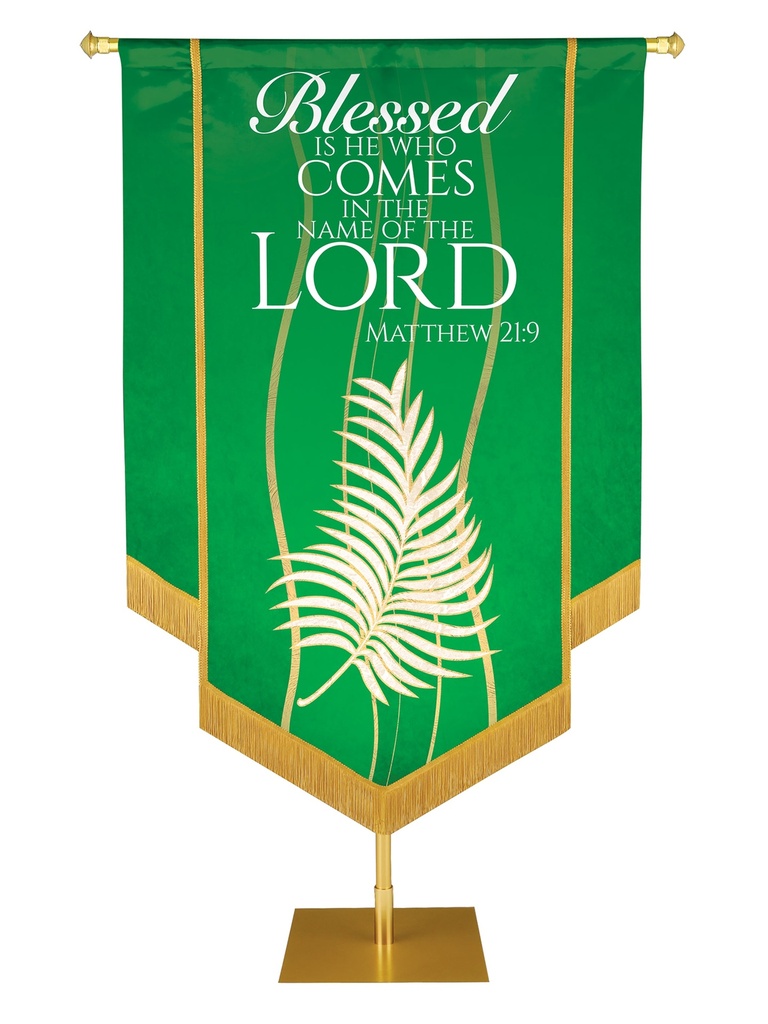 Experiencing God Palm, Blessed Is He Embellished Banner