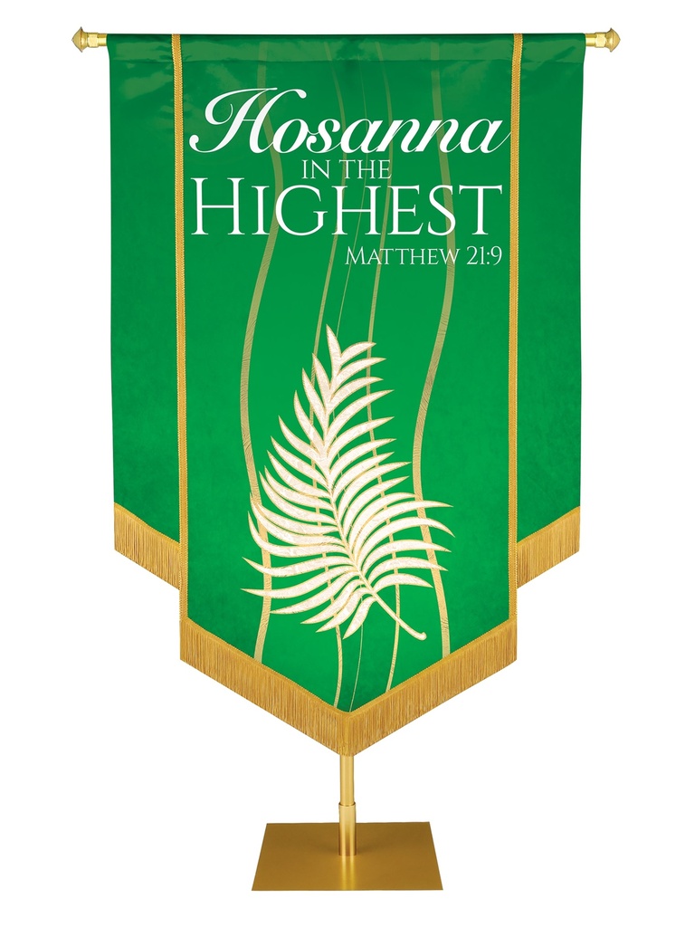 Experiencing God Palm, Hosanna In The Highest Embellished Banner