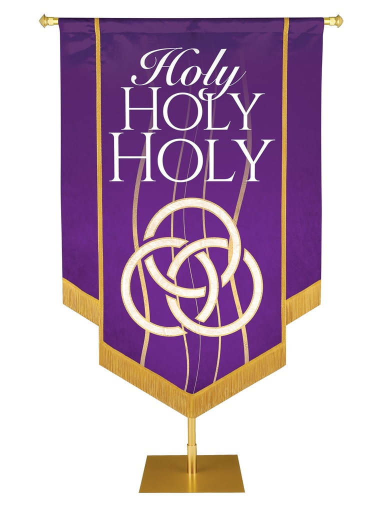 Experiencing God Trinity, Holy Holy Holy Embellished Banner