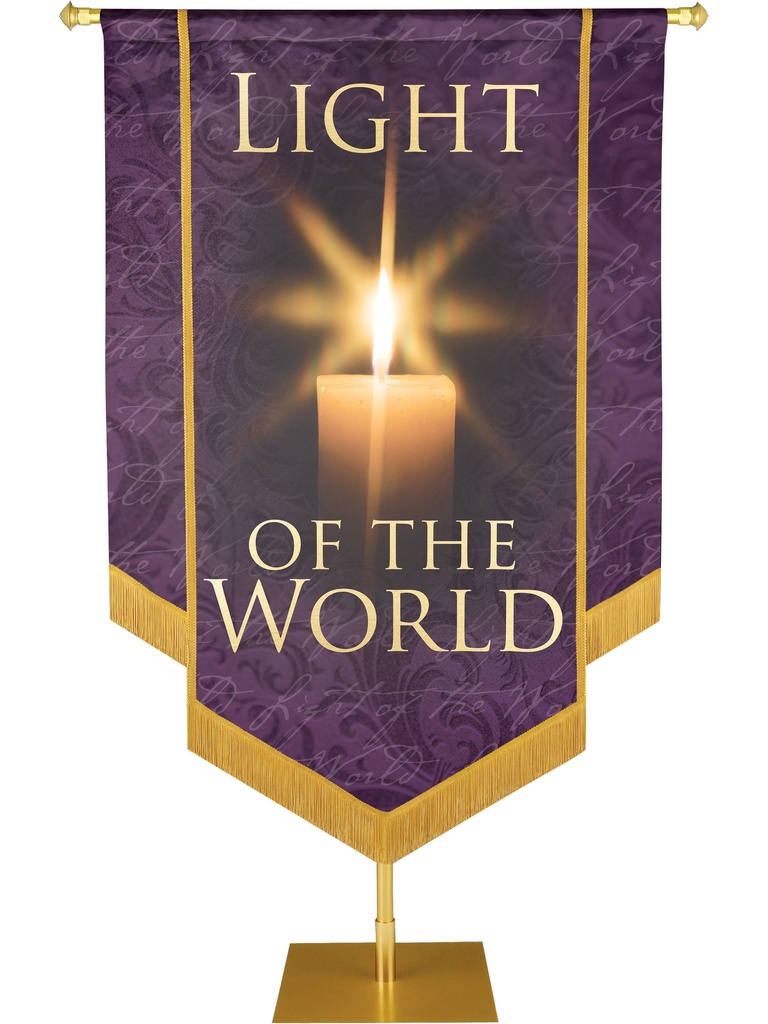 Names of Christ Light of the World Embellished Banner