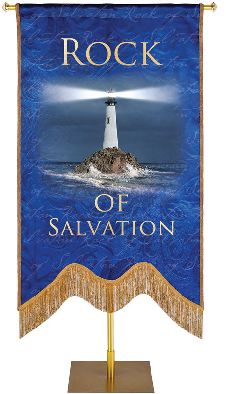 Names of Christ M-Shape Rock of Salvation Embellished Banner