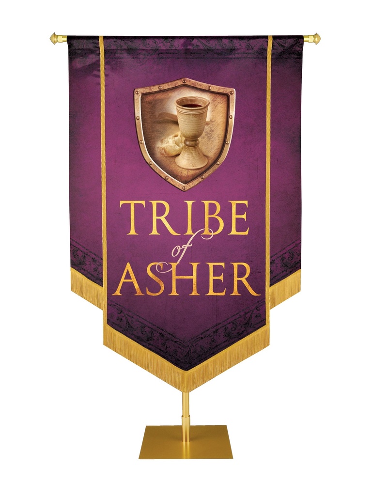 Tribe of Asher Embellished Banner