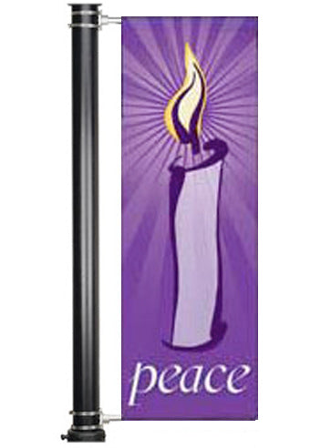 Light Pole Banner Peace