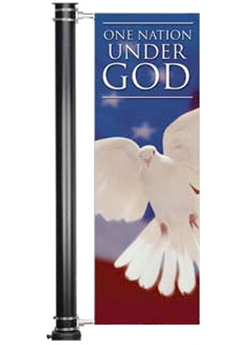 Light Pole Banner One Nation Under God