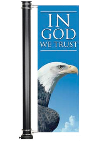 Light Pole Banner In God We Trust