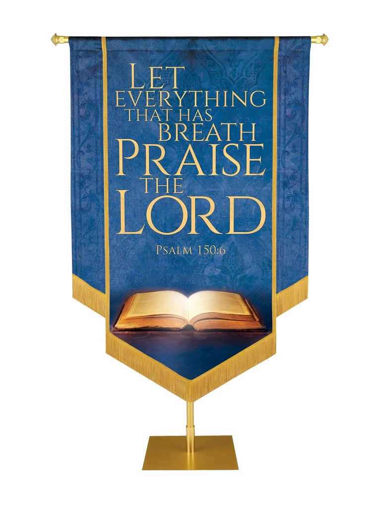 Overstock Holy Scriptures Praise the Lord Embellished Banner