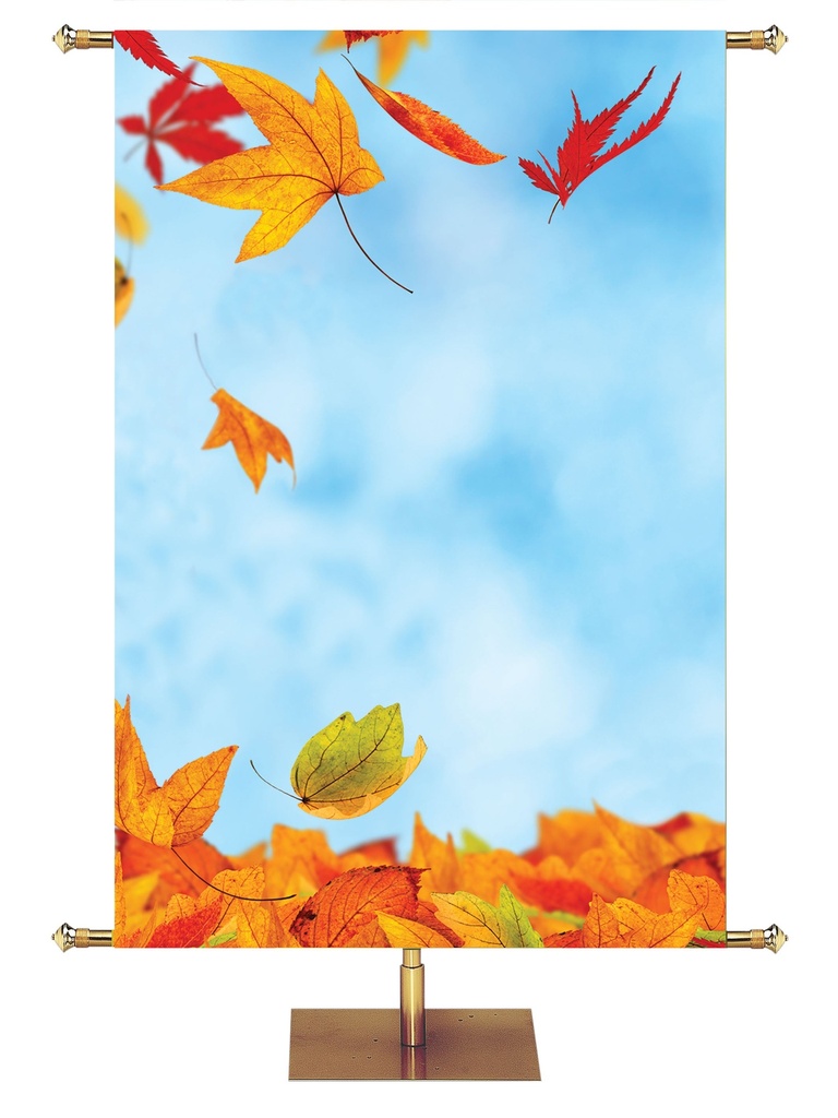 Custom Banner Contemporary Fall & Thanksgiving Enter His Gates Design 1