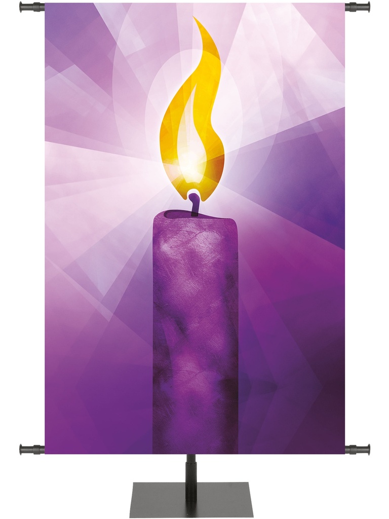 Custom Banner Symblos of Liturgy Candle