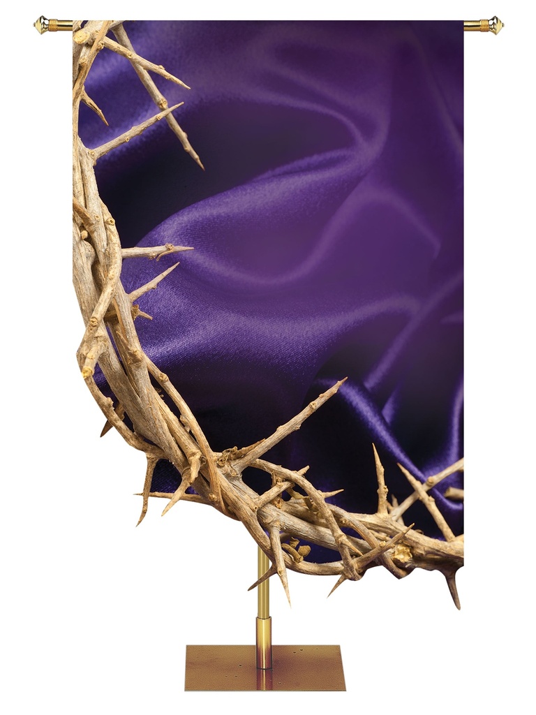 Custom Banner Contours of Easter It Is Finished Crown of Thorns