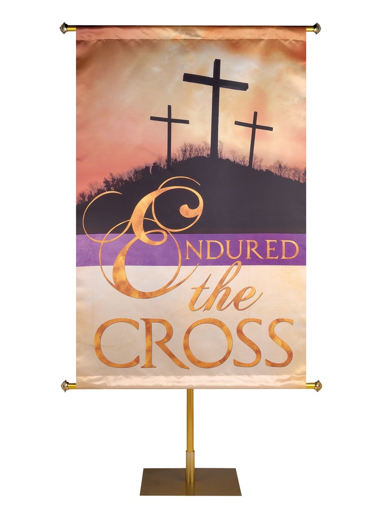 Custom Banner Sacred Symbols of Easter Endured the Cross