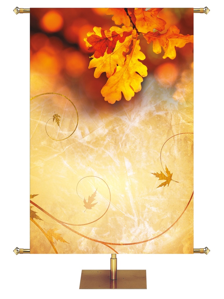 Custom Banner Majestic Autumn Rejoice Always, Pray Without Ceasing