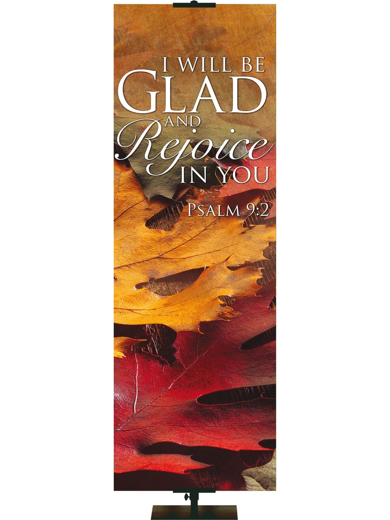 Contemporary Fall & Thanksgiving I Will Be Glad Design 4 Psalm 9:2