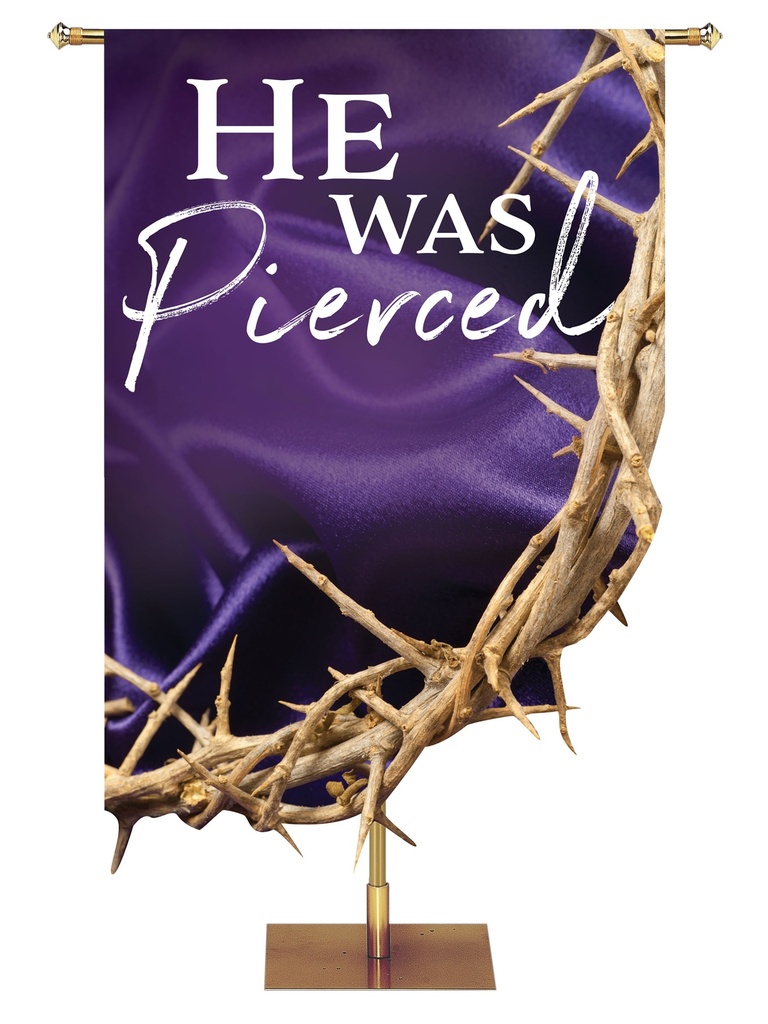 Contours of Easter He Was Pierced Crown of Thorns