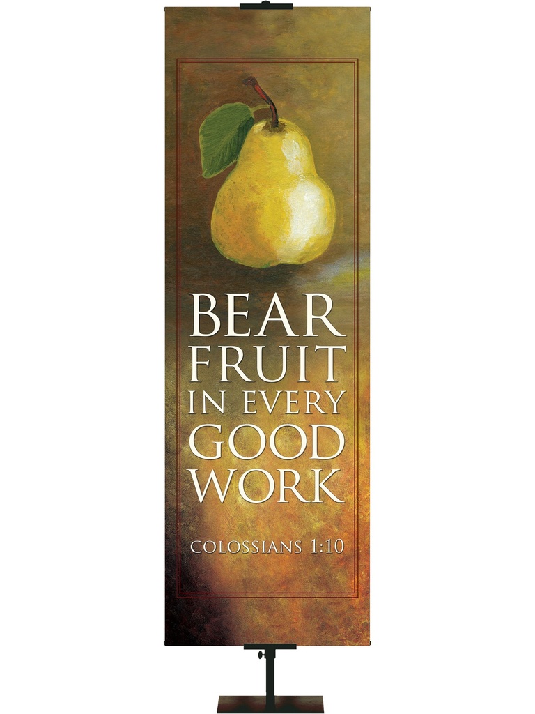 Scripture Scroll Banner Bear Fruit