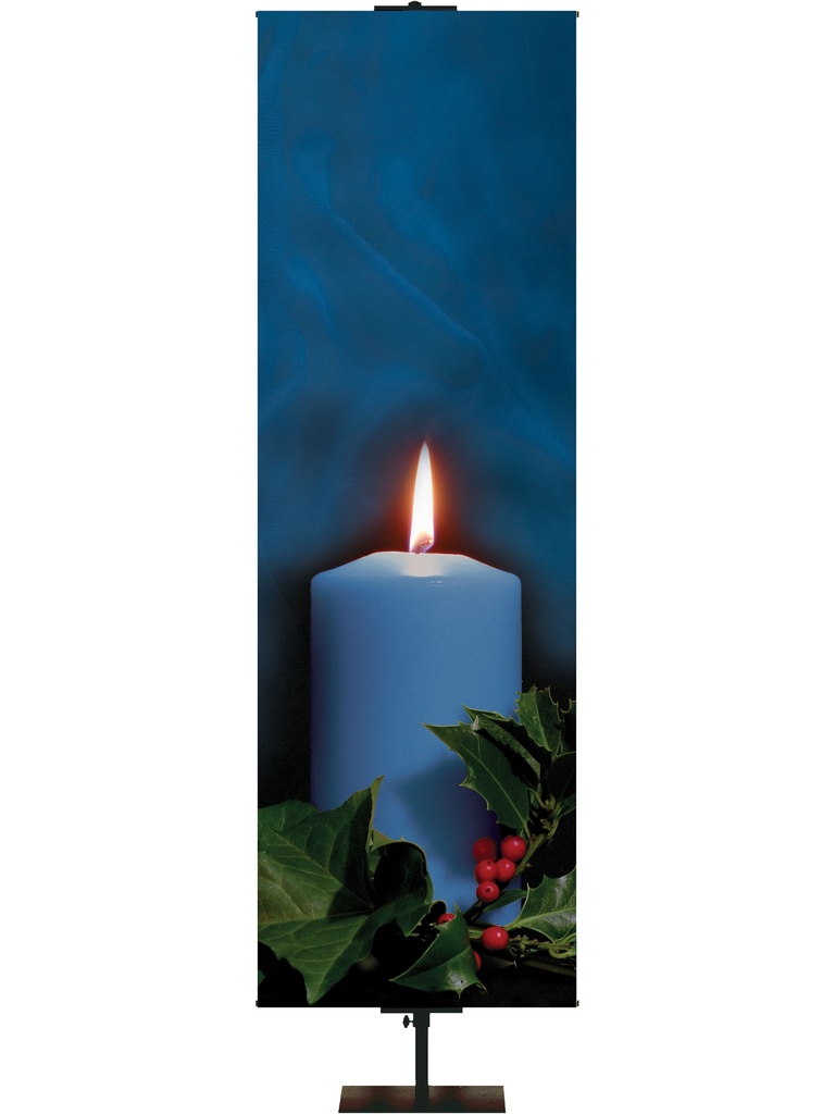 Custom Banner Advent Photo Candle Peace