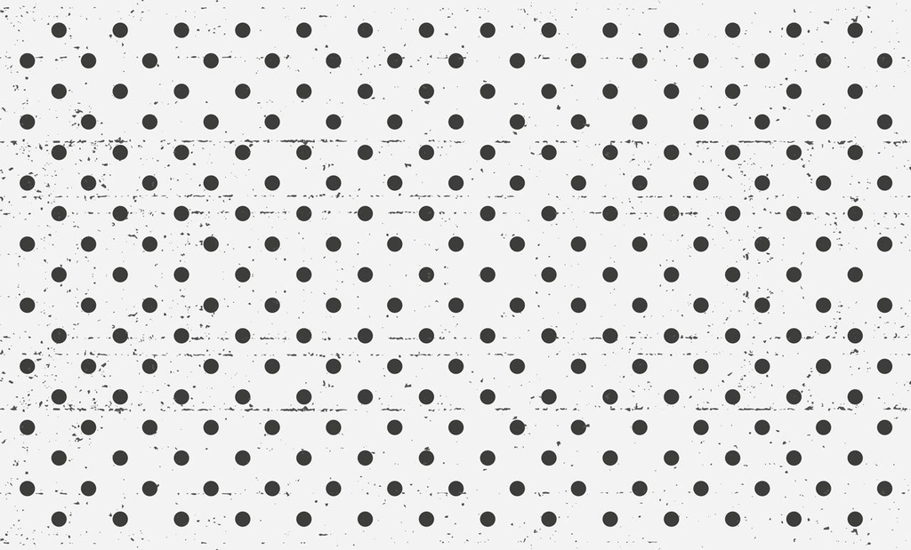 Lots of Polka Dots Vinyl Kitchen Rug