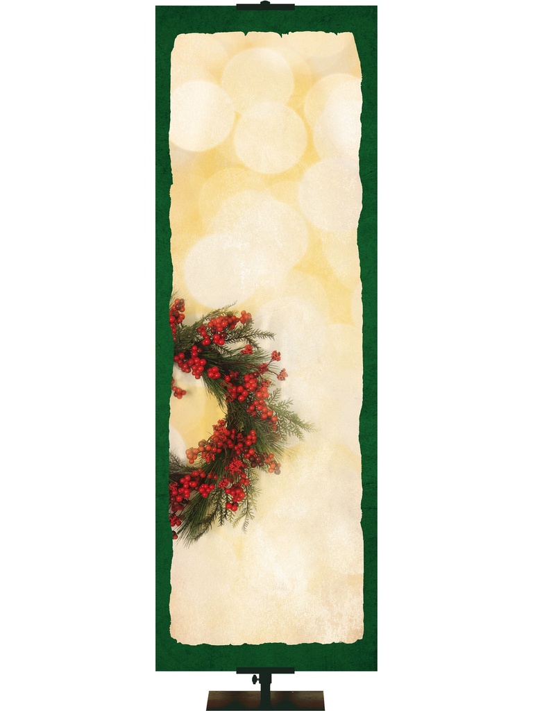 Custom Banner Rustic Christmas Rejoice