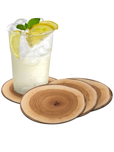 [VC-TRR] Tree Rings Vinyl Coasters (Set of 4)