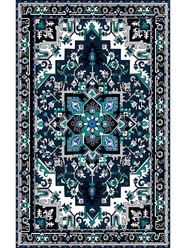 [VM-VBP] Vibrant Persian Vinyl Area Rug