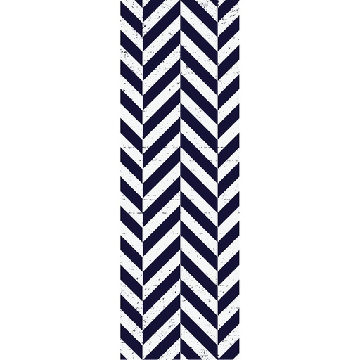 [VR-SCH] Shifted Chevron Vinyl Runner Rug