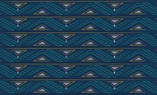 [VK-TBB] Tribal Bohemian Vinyl Kitchen Rug