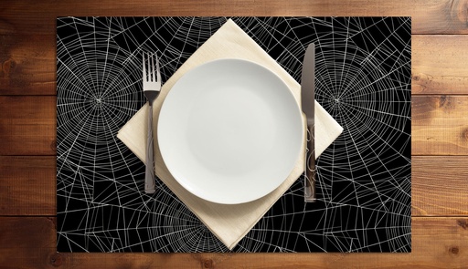 [VP-SWB] Spiderweb Vinyl Placemats (set of 4)