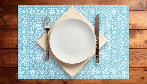 [VP-MPS] Muted Persian Vinyl Placemats (set of 4)