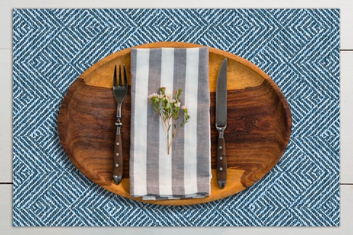 [VP-HBT] Herringbone Tweed Vinyl Placemats (set of 4)