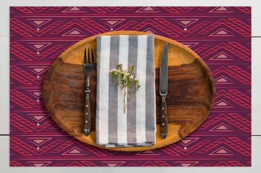 [VP-TBB] Tribal Bohemian Vinyl Placemats (set of 4)