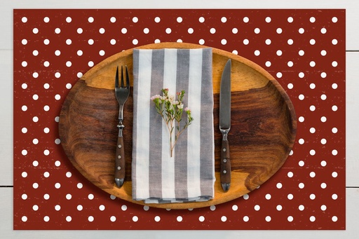 [VP-LPD] Lots of Polka Dots Vinyl Placemats (set of 4)