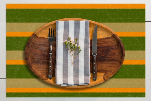 [VP-CLS] Classic Stripes Vinyl Placemats (set of 4)