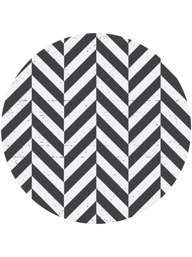 [VS-SCH] Shifted Chevron Vinyl Highchair Splat Mat